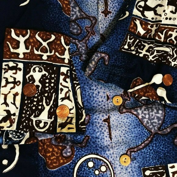 Vintage 60s Kamehameha Hawaiian Shirt Sz L - Picture 6 of 8